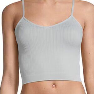 NEW‎ Arizona Seamless Brami Gray/Harbor Fog Medium $28 Nylon Spandex Lightweight